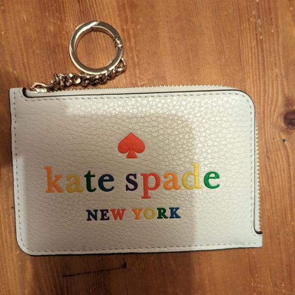 Kate Spade Rainbow Medium L Zip Card Holder - Picture 2 of 4